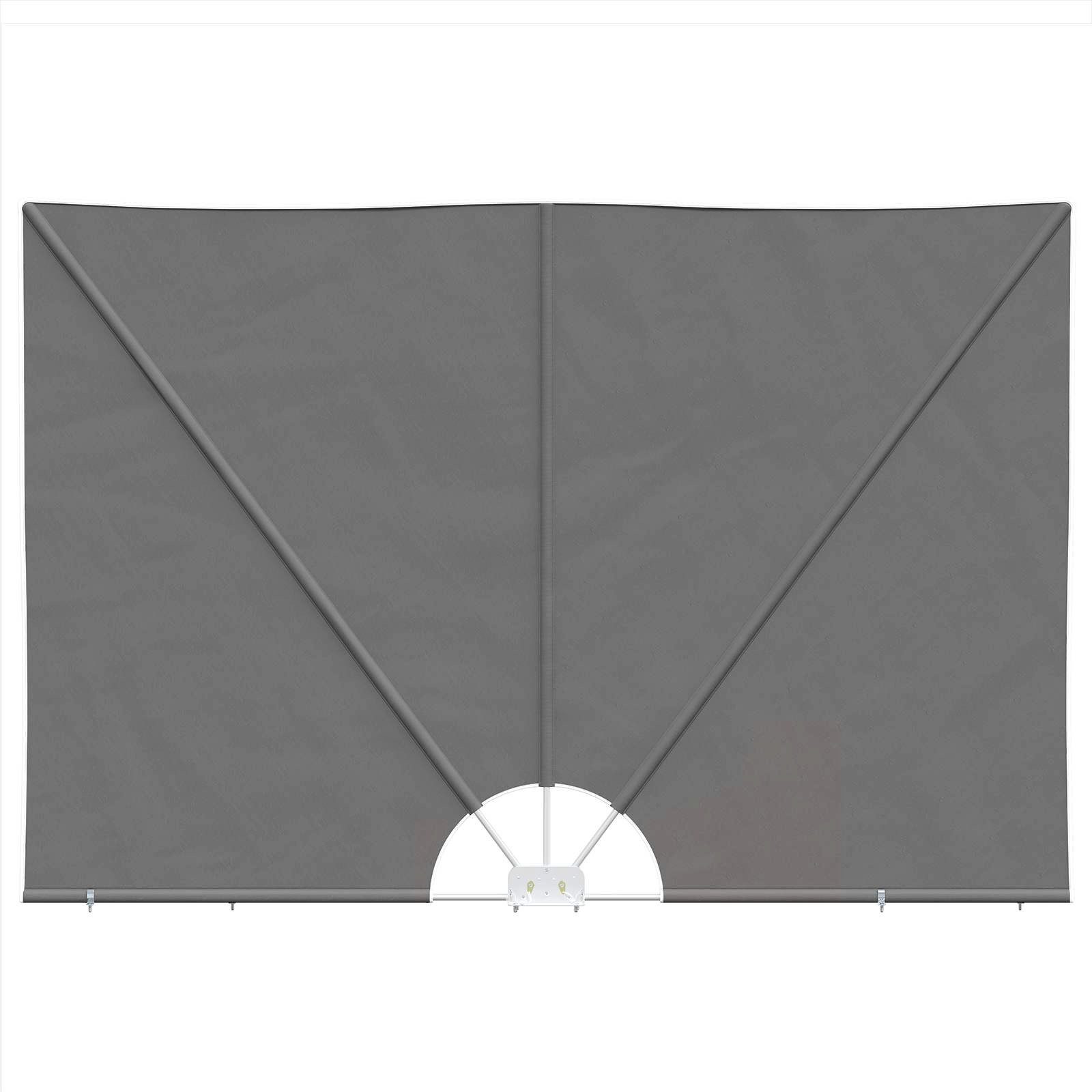 vidaXL Seitenmarkise 200 x 400 cm Balkon Sichtschutz Seiten Blickschutz 200x400 cm Polyeste