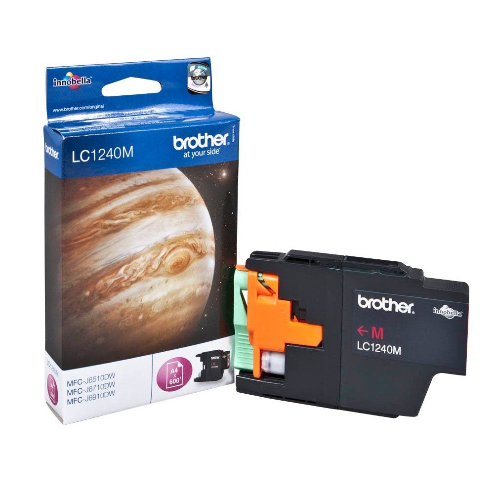 Brother 1 Tintenpatrone LC-1240 ca. 600 Seiten - magenta Tintenpatrone (1 Farbe (LC-1240M), 1-tlg)