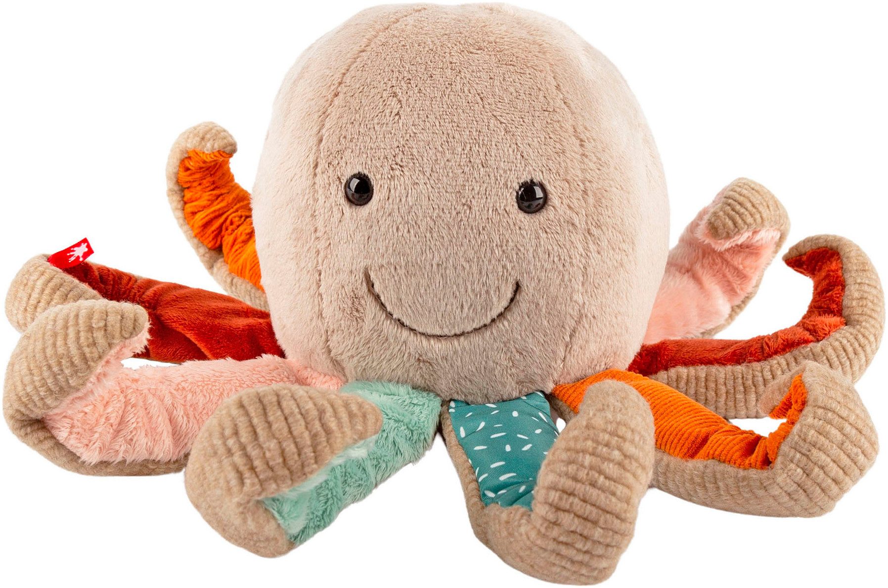 Sigikid Kuscheltier Patchwork Sweety Yellow, Krake