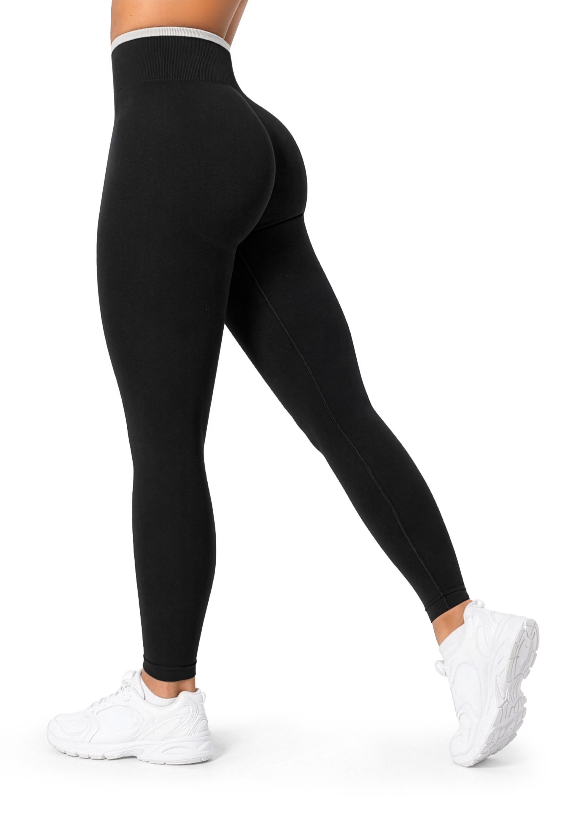 Smilodox Leggings Jorina, Sporthose Damen Shaped Fit, High Waist, V-Shape, Gym & Yoga V-Shape Rücken, hoher Bund, Stretch, Struktur, weich