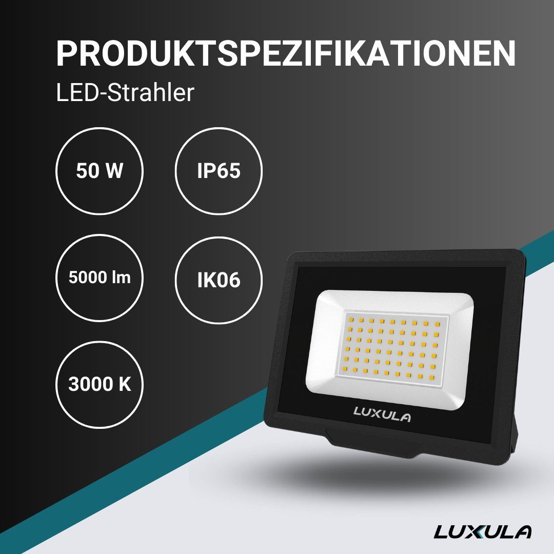 LUXULA LED Flutlichtstrahler LED-Fluter, 50 W, günstig online kaufen