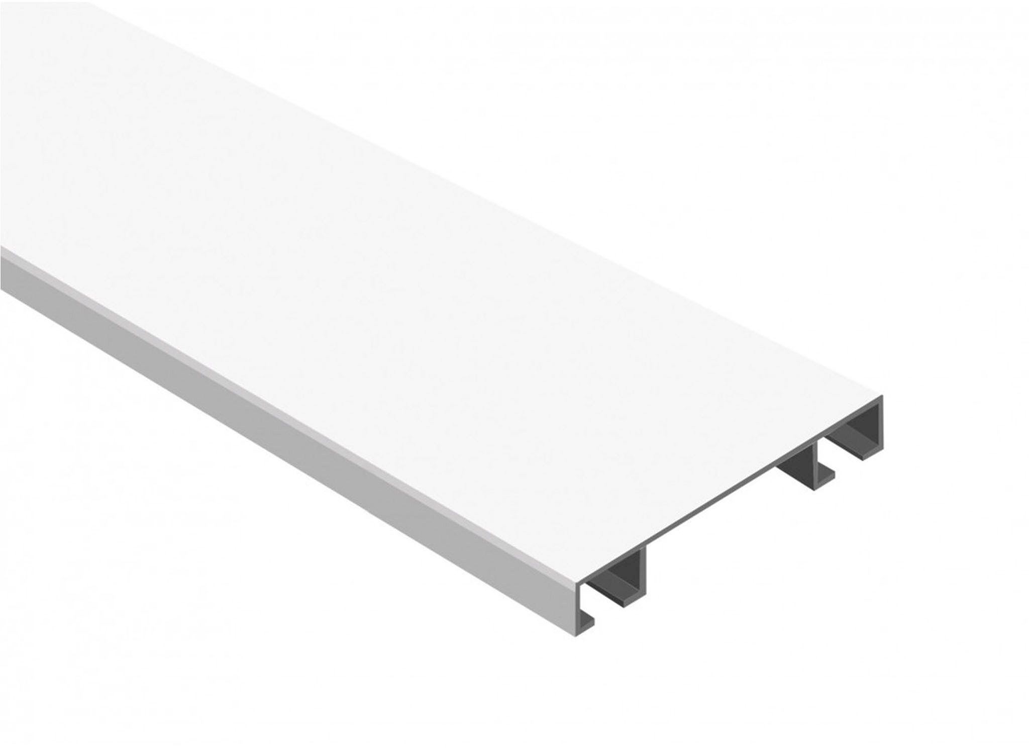 SN DECO GROUP Gardinenschiene Objektschiene LM, 2-läufig, Fixmaß, mit Bohren, verschraubt, Aluminium, vorgebohrt, Aluminium, Innenlauf, Vorhangschiene