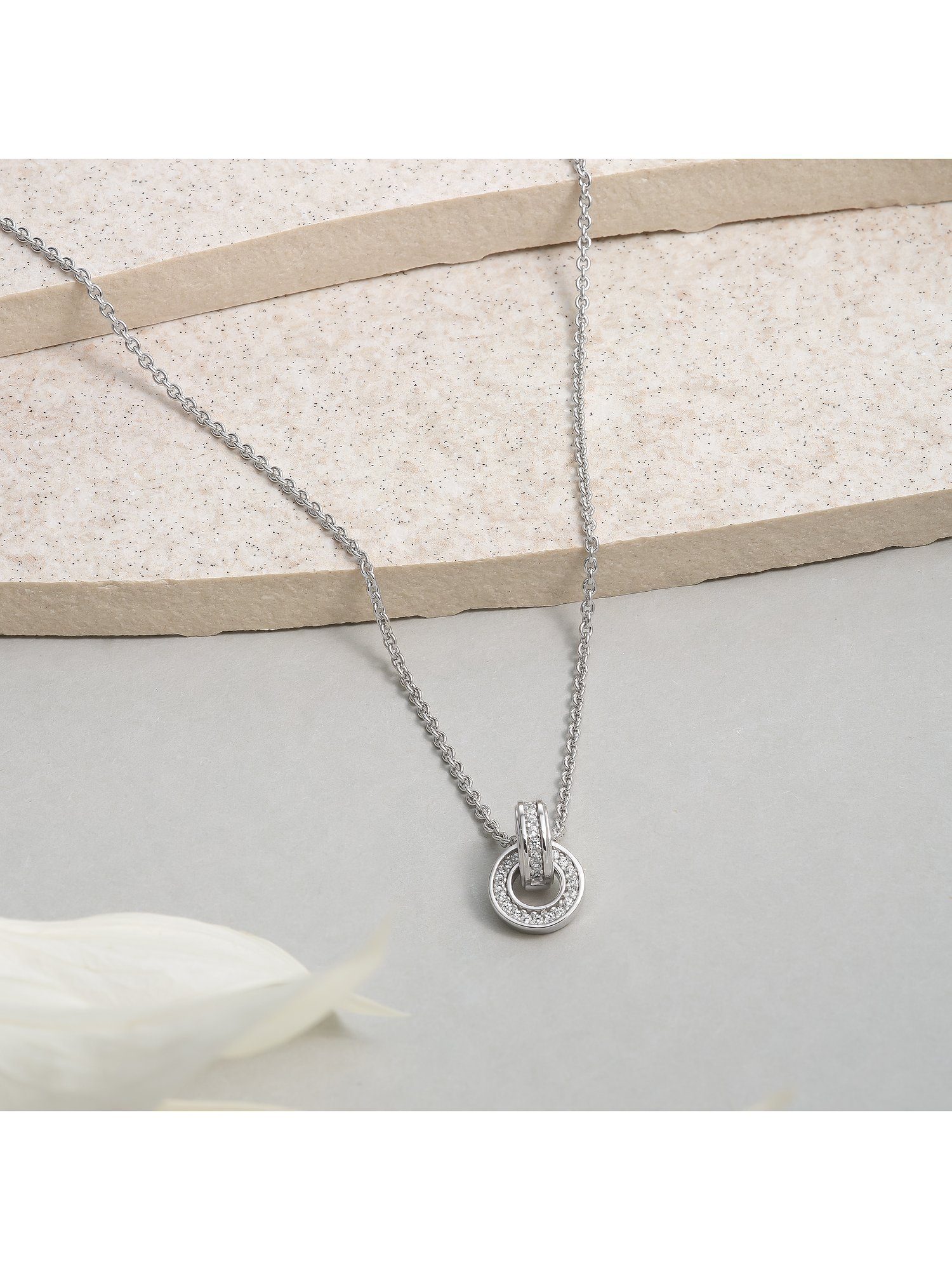 JETTE Silberkette JETTE Damen-Kette 925er Silber 27 Zirkonia, COSMOPOLITAN günstig online kaufen