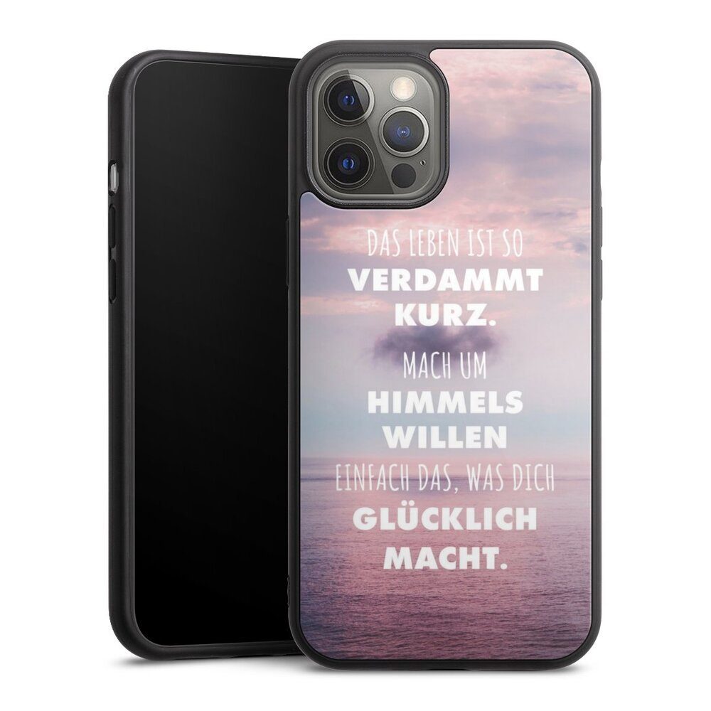 DeinDesign Handyhülle Glück Spruch Statement Das Leben Ist So Verdammt