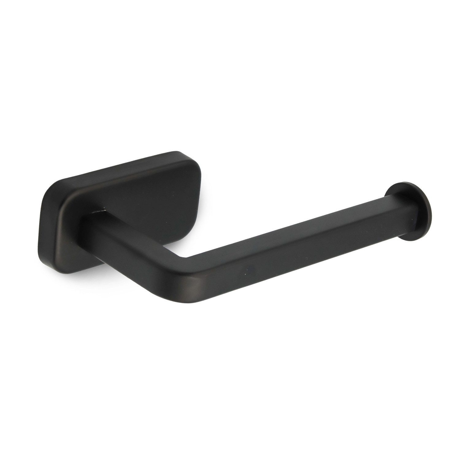 Feridras Toilettenpapierhalter Edelstahl Toilettenpapierhalter Schwarz "Cubik"