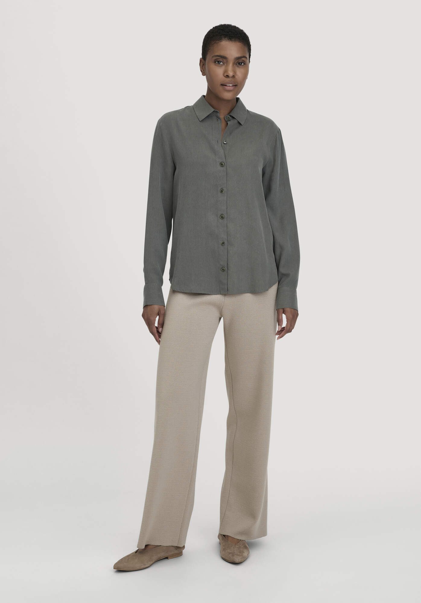 Hessnatur Strickhose Relaxed aus Bio-Merinowolle und Bio-Baumwolle (1-tlg) günstig online kaufen