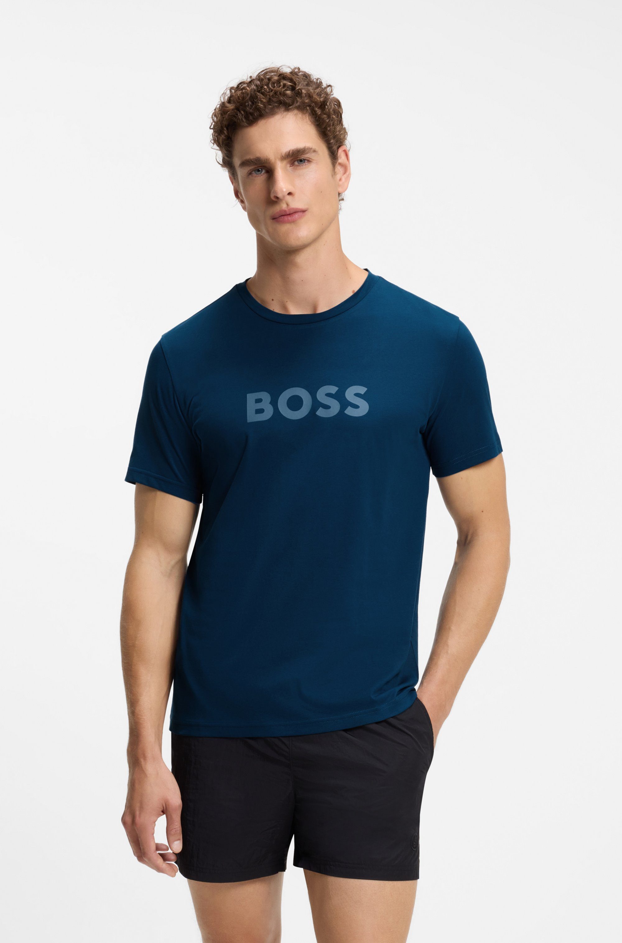 BOSS Strandshirt T-Shirt RN mit UV Schutz (SPF 50), Swimwear