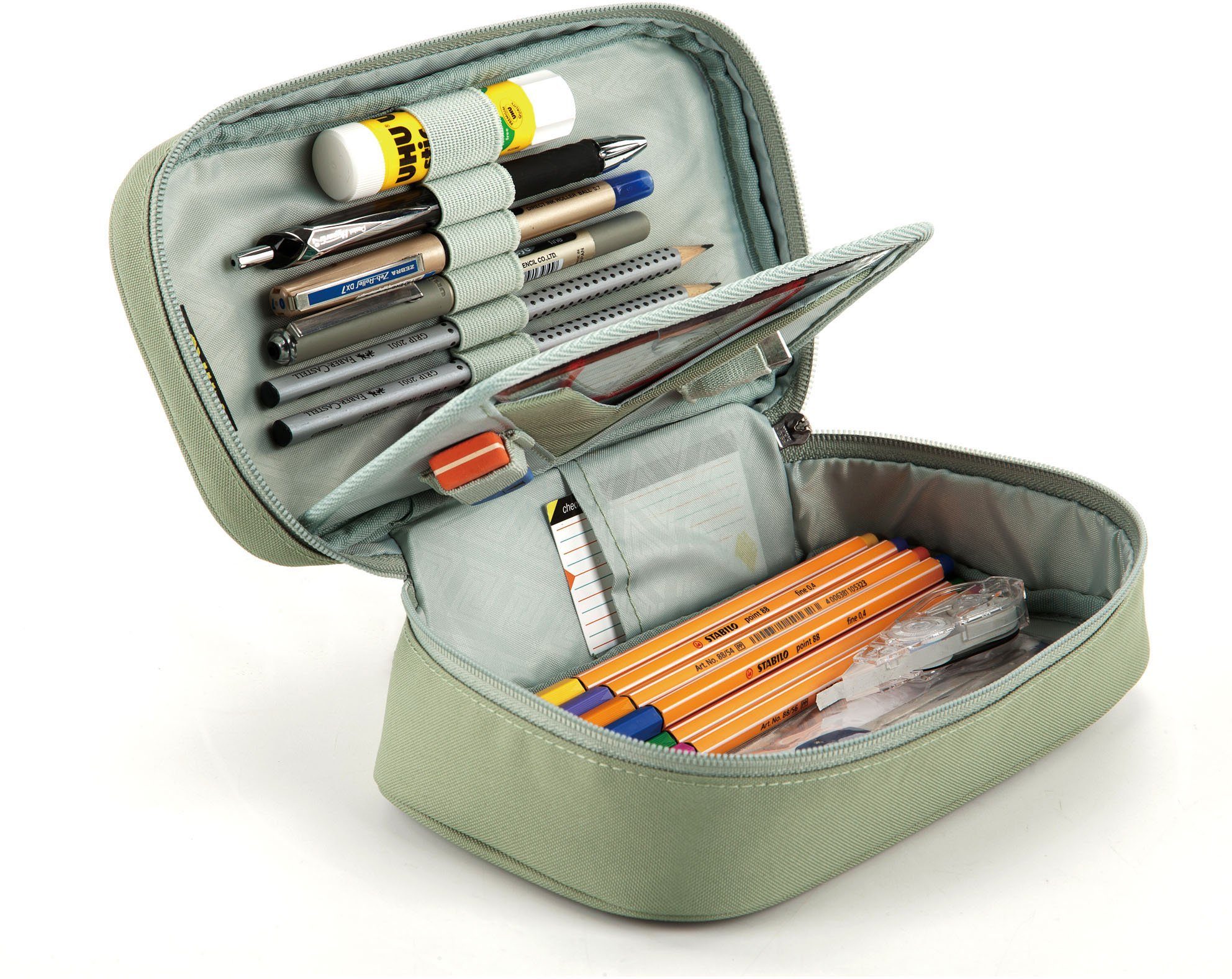 Schlampermäppchen, XL, Case Box, NITRO Federtasche Pencil Etui Stifte Faulenzer Federmäppchen,