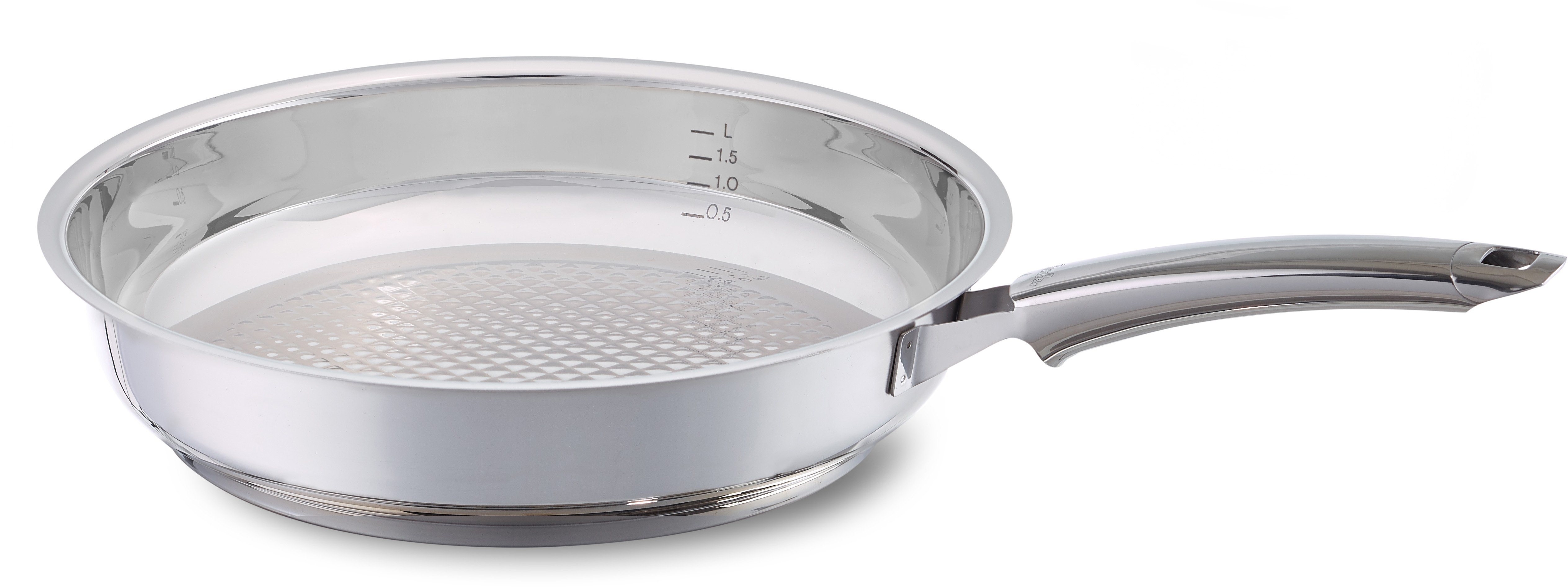 Bratpfanne, Edelstahl 18/10, Ø 26 cm, Induktion, »crispy steelux premium« Bratpfanne, Edelstahl 18/10, Ø 26 cm, Induktion, »crispy steelux premium«