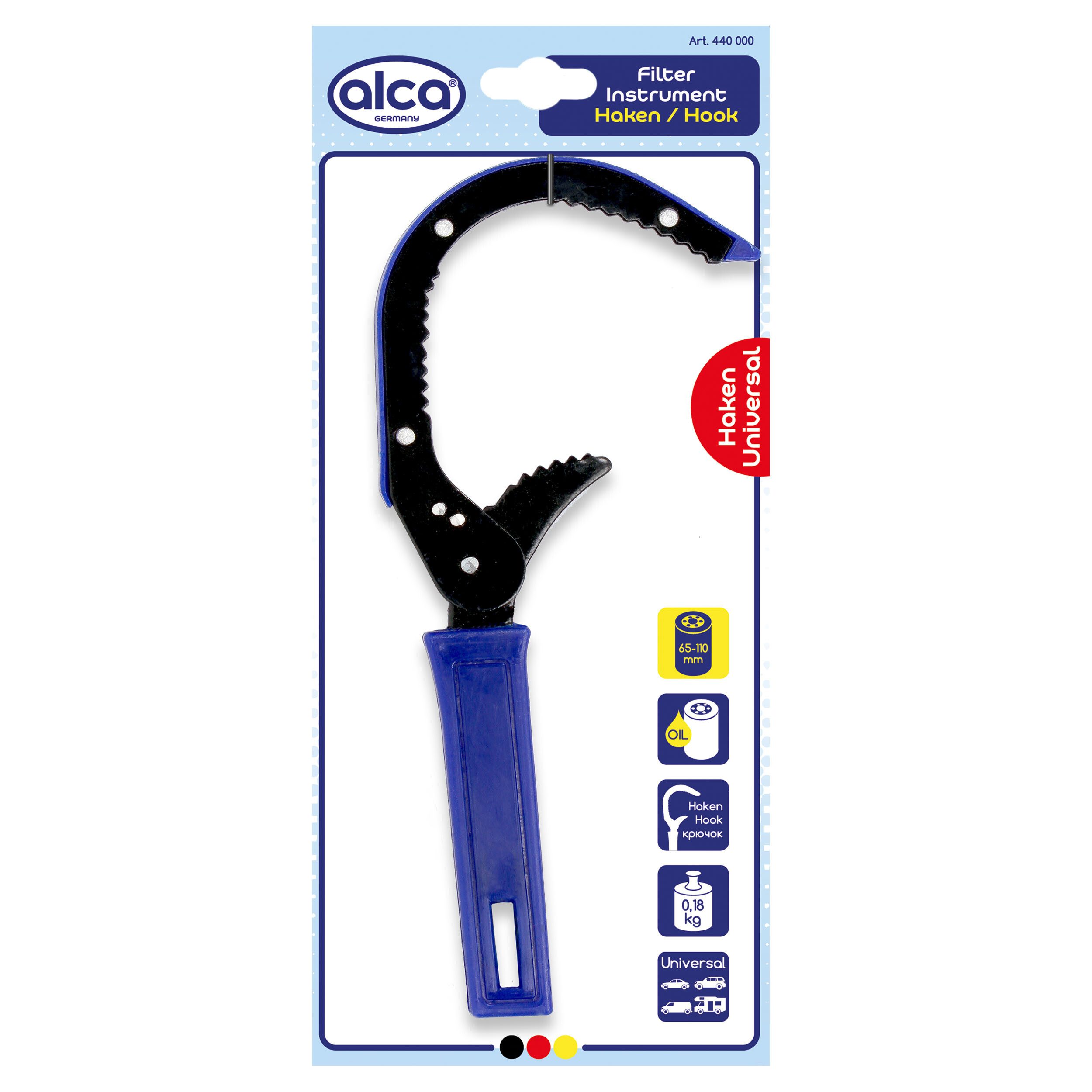 alca Multitool Ölfilterschlüssel 65 - 110 mm Haken / Hook Universal Ölfilterkralle, (1 St)