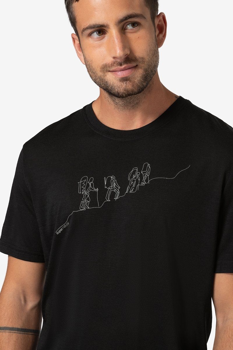 SUPER.NATURAL T-Shirt für Herren, aus Merinowolle günstig online kaufen