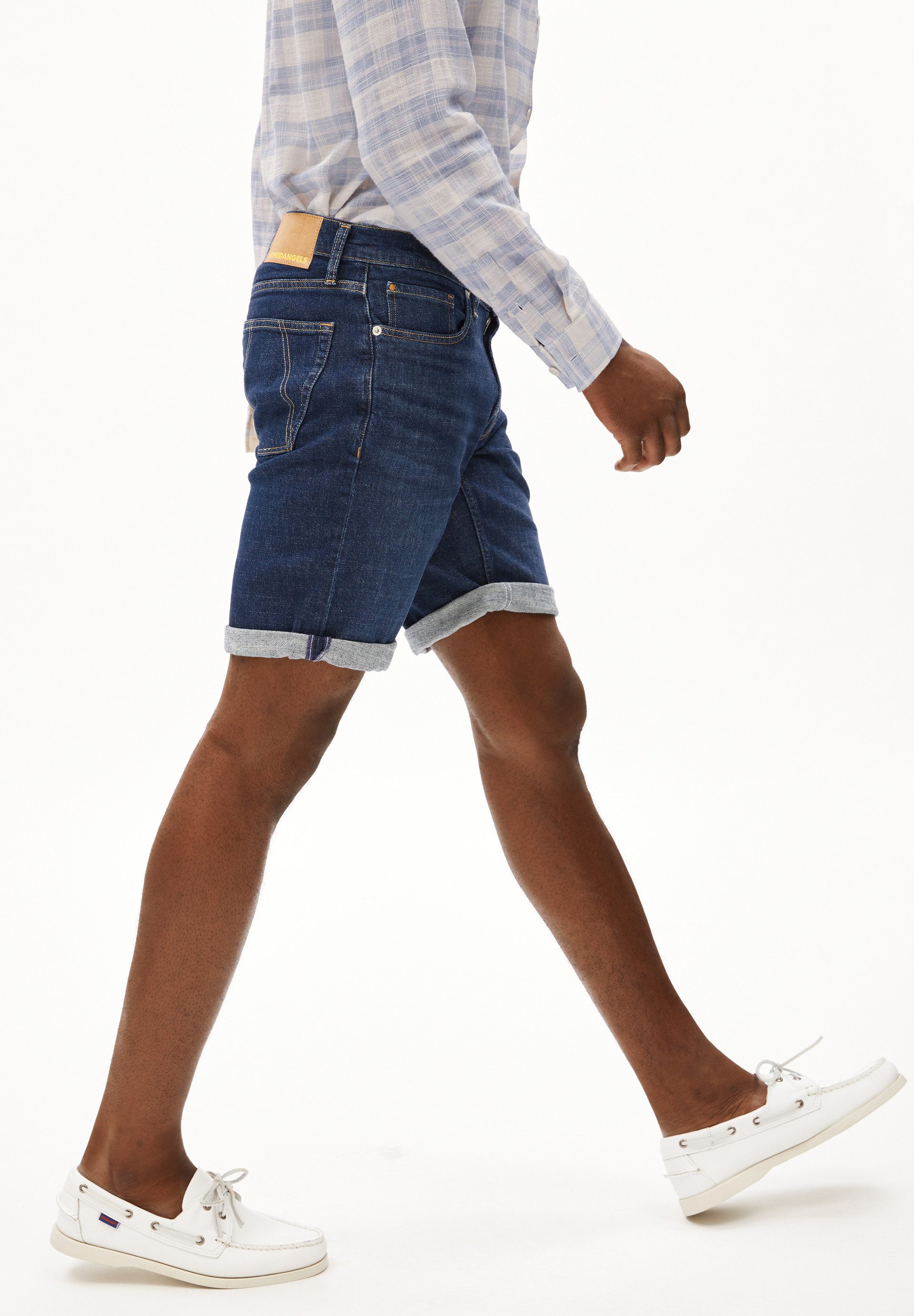 Armedangels Shorts NAAILO Jeans Shorts aus Bio-Baumwoll-Hanf Mix (Slim Fit)