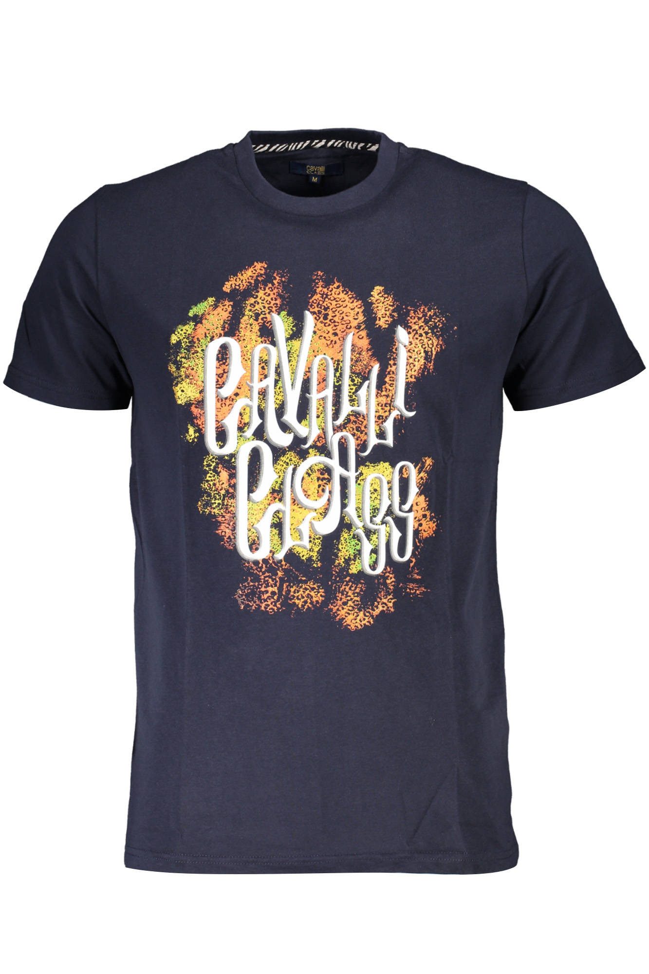 Cavalli Class T-Shirt Herren Kurzarm-T-Shirt Blau mit Rundhals und