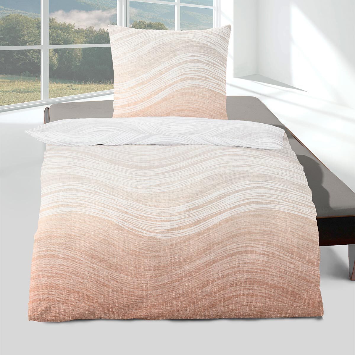 TRAUMSCHLAF Bettwäsche Aurora, Seersucker, 2 teilig, günstig online kaufen