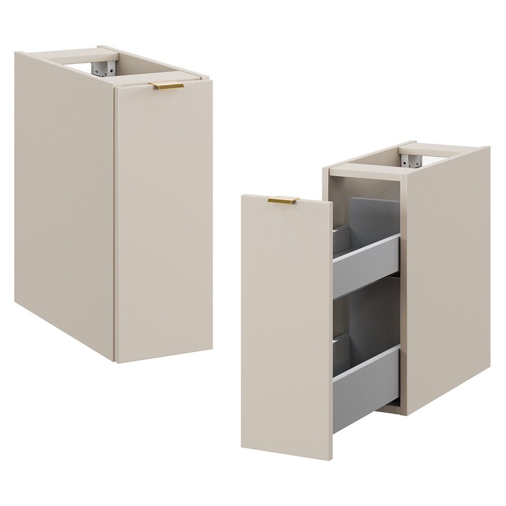 Lomadox Unterschrank DURANGO-56 20 cm breit, 1 Auszug, kaschmir