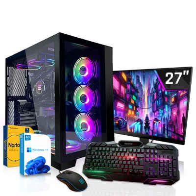 SYSTEMTREFF Gaming-PC-Komplettsystem (27", Intel Core i9 13900KF, GeForce RTX 4070 Ti Super, 32 GB RAM, 1000 GB SSD, Windows 11, WLAN)