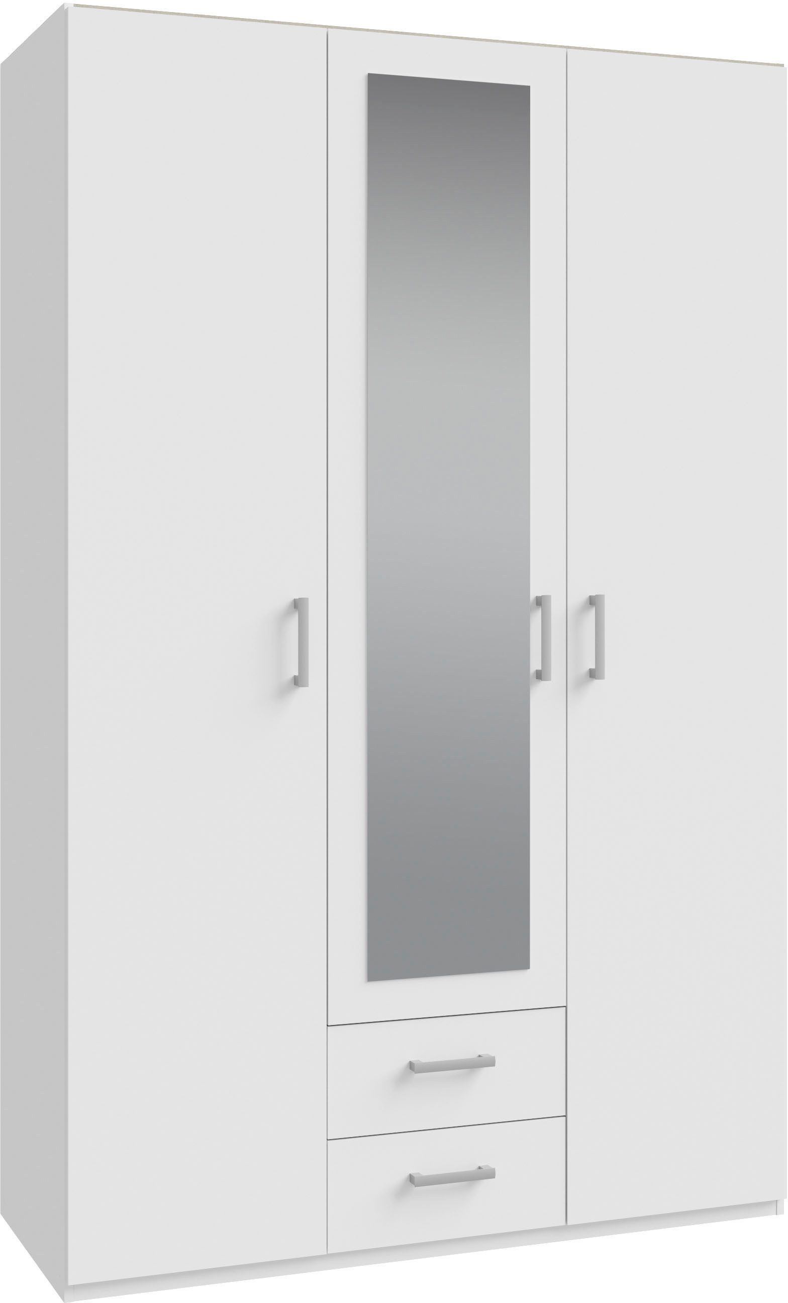 FORTE Drehtürenschrank Drehtürenschrank, Spiegel, Stauraum, 2 Schubladen