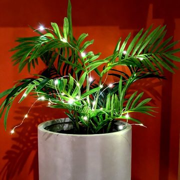 MARELIDA LED-Lichterkette LED Draht Lichtbündel Pflanzenbeleuchtung Blumenstrauß 8 Stränge 100cm, 160-flammig