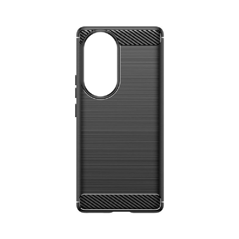 COFI 1453 Bumper Carbon Case für HONOR 90 LITE flexible Silikon-Carbon-Hülle schwarz