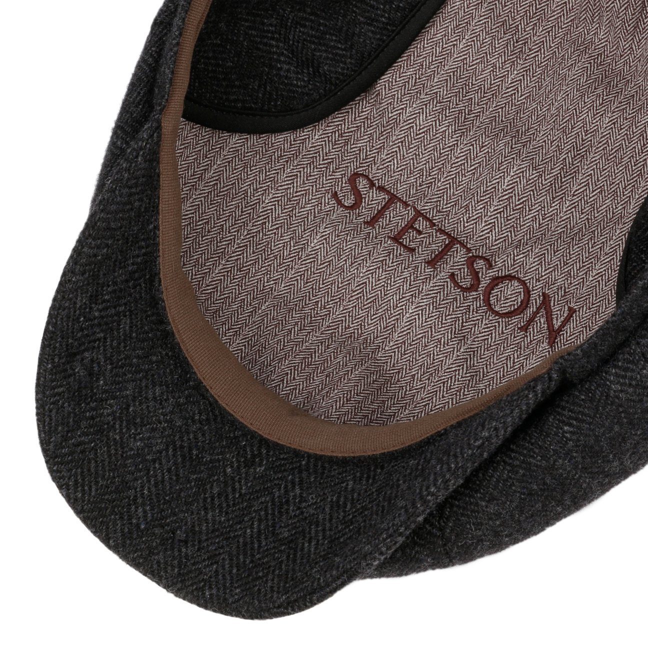 Stetson Flat Cap (1-St) Schirmmütze mit Schirm, Made in the EU
