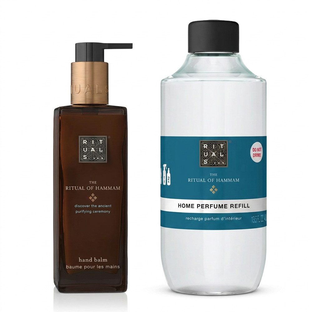 Rituals Handbalsam Rituals The Ritual of Hammam Hand Balm und Home Refill Duo, Pflege und Raumduft im abgestimmten Hammam Duo