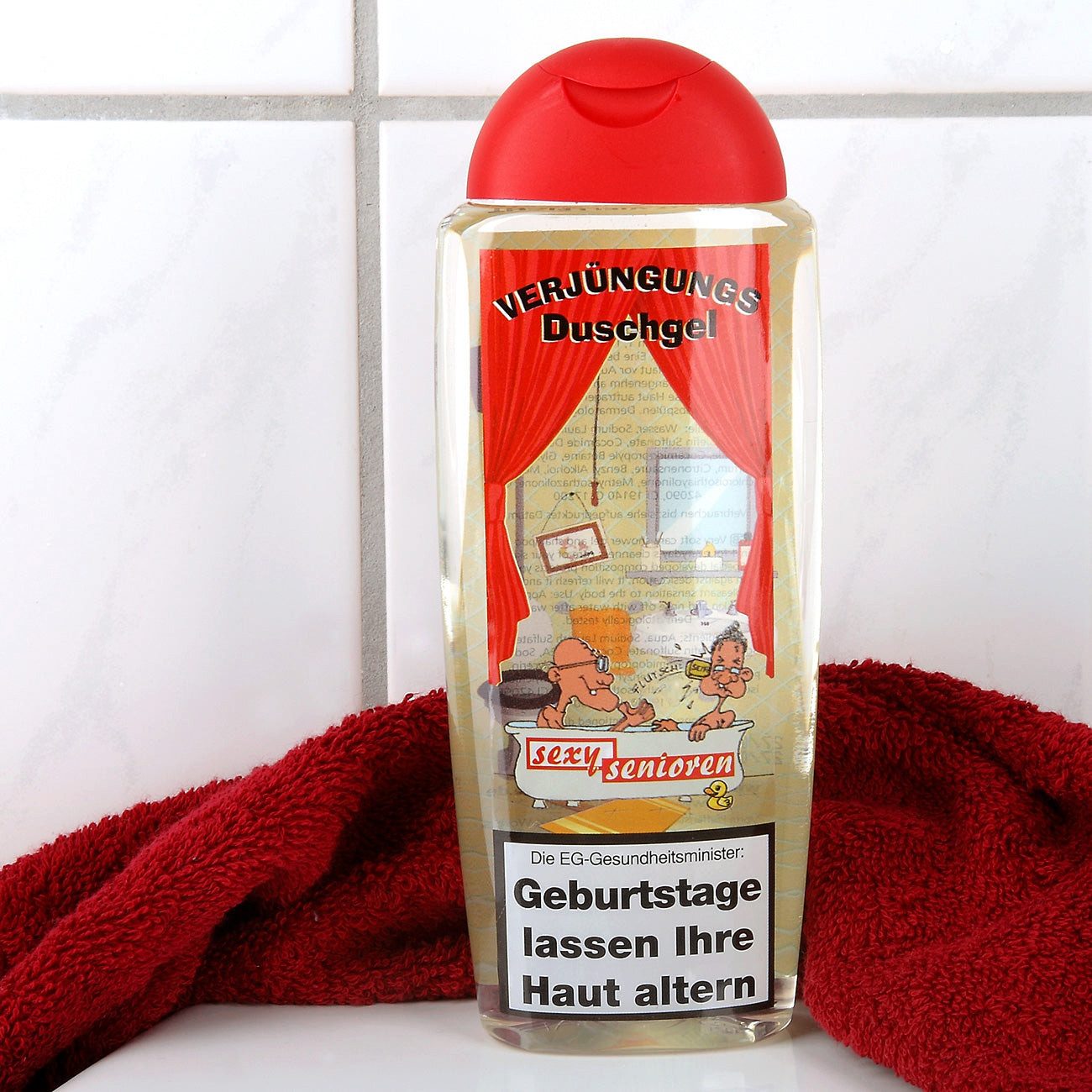 Herz & Heim Duschgel als lustiges Geschenk zum Geburtstag "Verjüngungsduschgel"