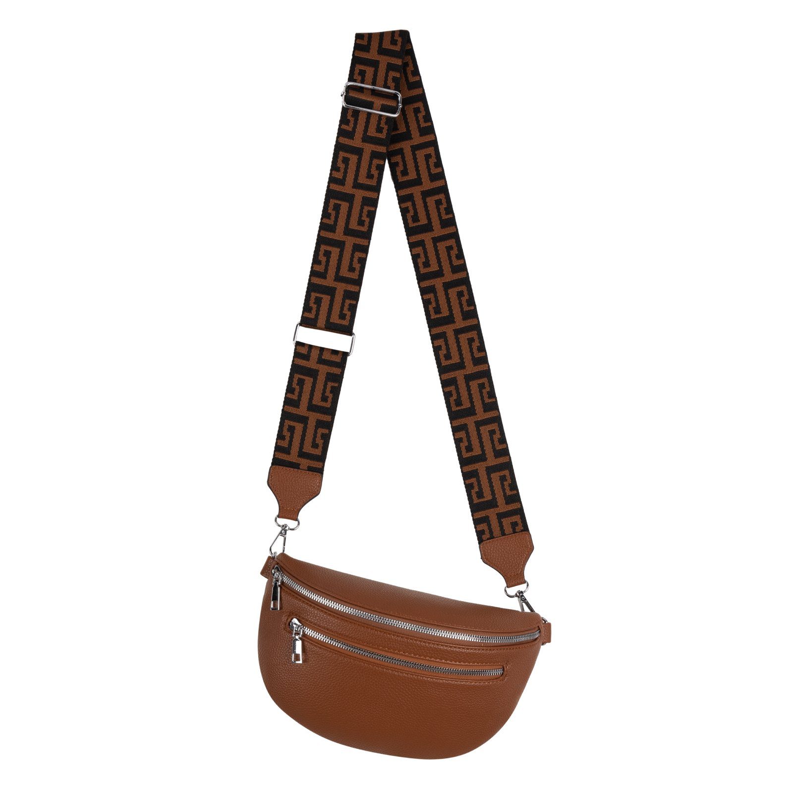 Gürteltasche Bauchtasche Umhängetasche Crossbody-Bag Kunstleder Italy-Design