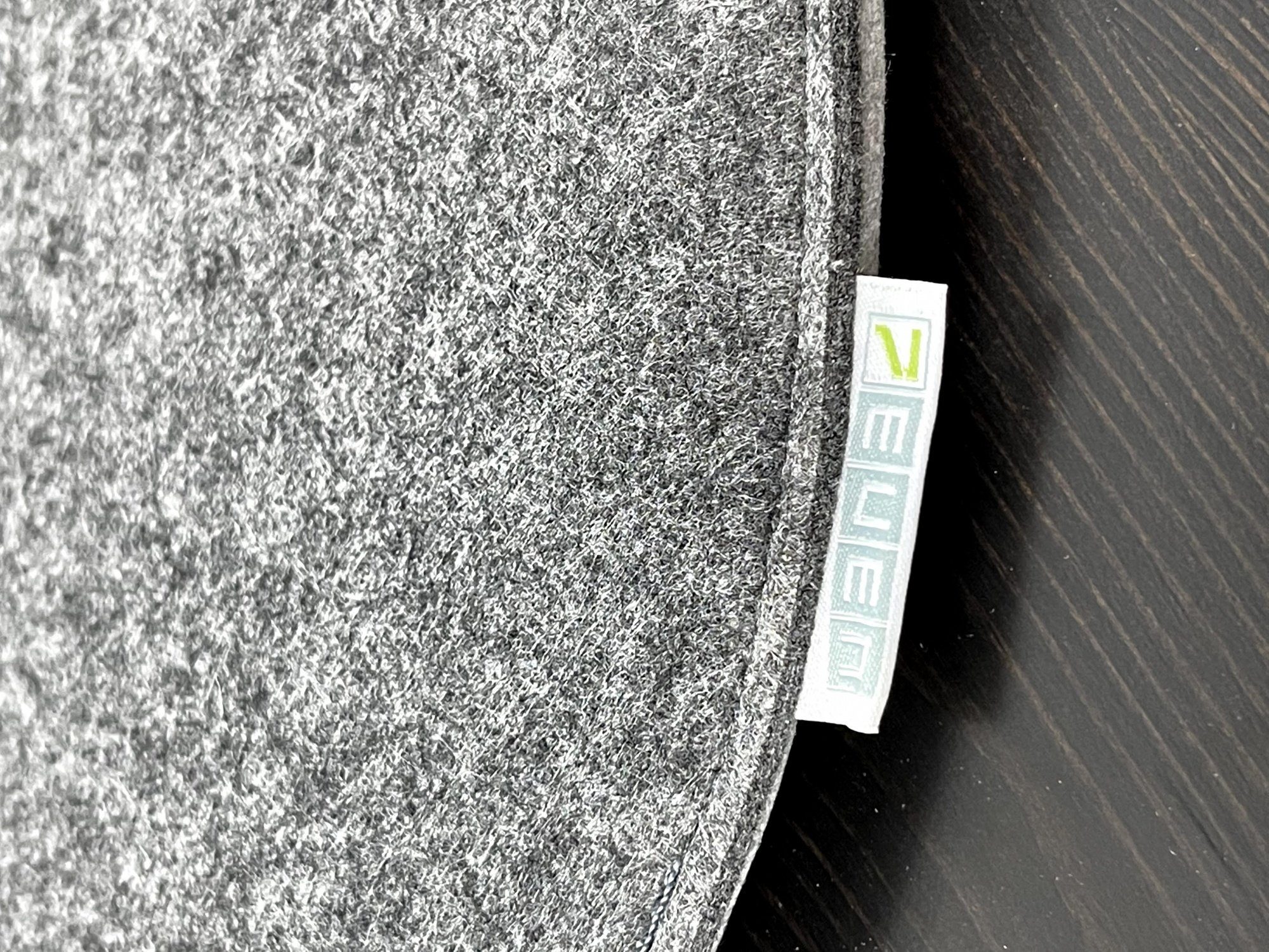 Sitzkissen Filz Auflage Rund 35cm Grau/Dunkelgrau