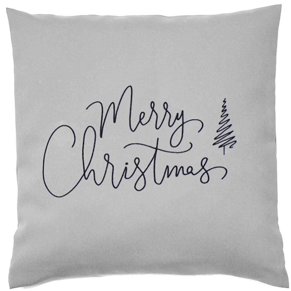 Primawela Kissenbezug Weihnachten bestickt minimalistisch Christmas-Merry günstig online kaufen