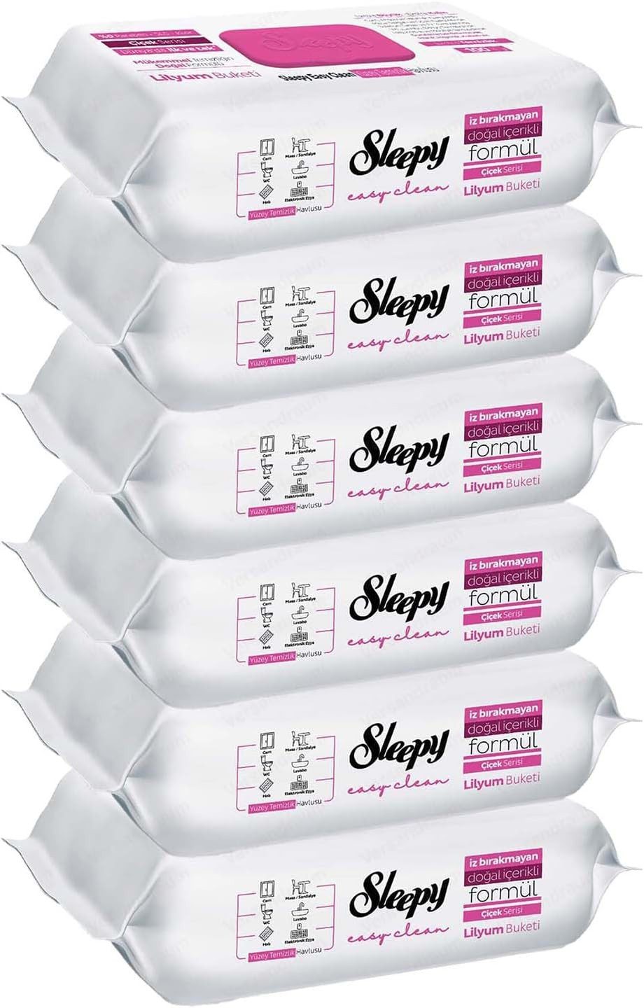 Sleepy Sleepy Easy Clean Reinigungstücher 6er-Pack 600 Tücher Vorratspack Reinigungstuch
