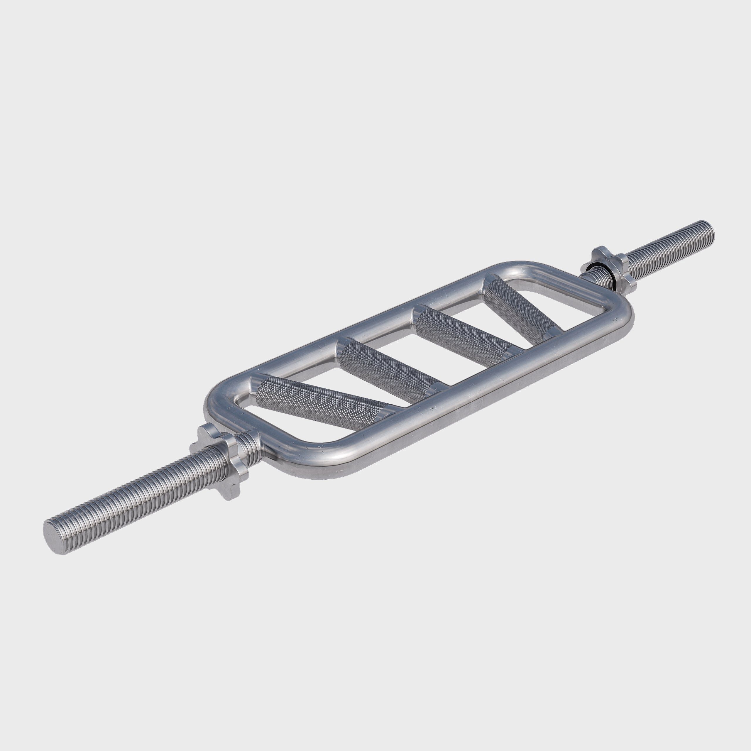 GORILLA SPORTS Langhantelstange Trizepstrainer Diagonal in Chrom, 86.5 cm (3-tlg)