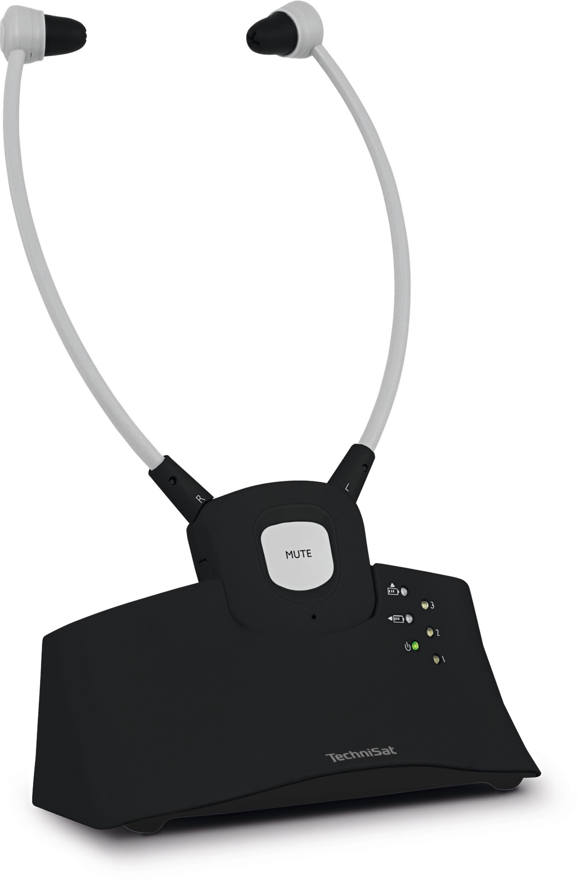 TechniSat STEREOMAN ISI 3 Funk-Kopfhörer (kabelloser Funkkopfhörer, inkl. Akku, mit Transmitter/Ladestation) – Bild 4 von 5