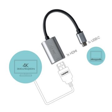 I-TEC USB-C Metal HDMI Adapter 4K/60Hz Video-Adapter USB-C zu HDMI, Thunderbolt 3 kompatibel