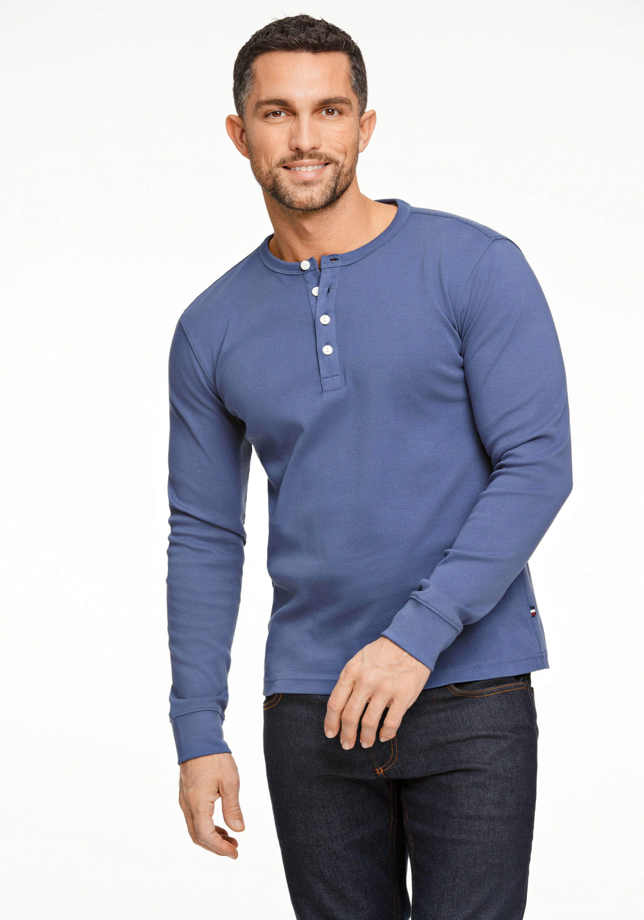 LINDBERGH Henleyshirt Henley Shirt Slim Fit