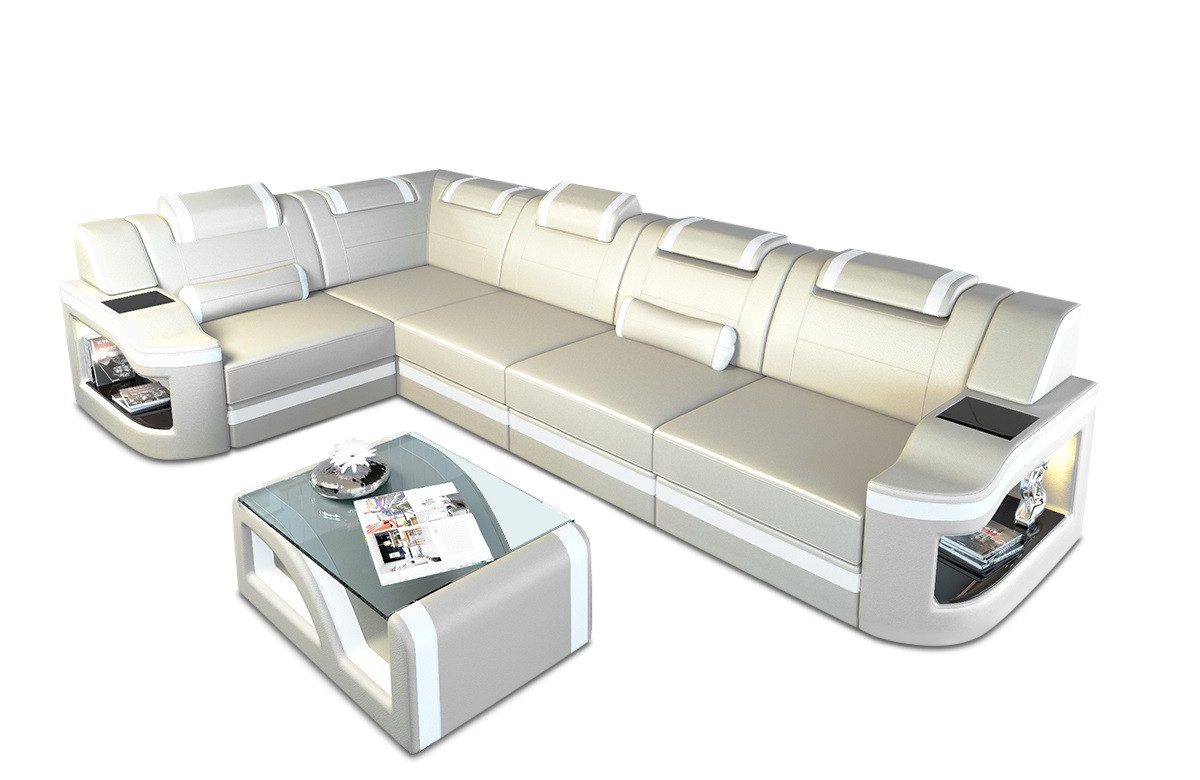 Sofa Dreams Ecksofa Ledersofa Padua L günstig online kaufen