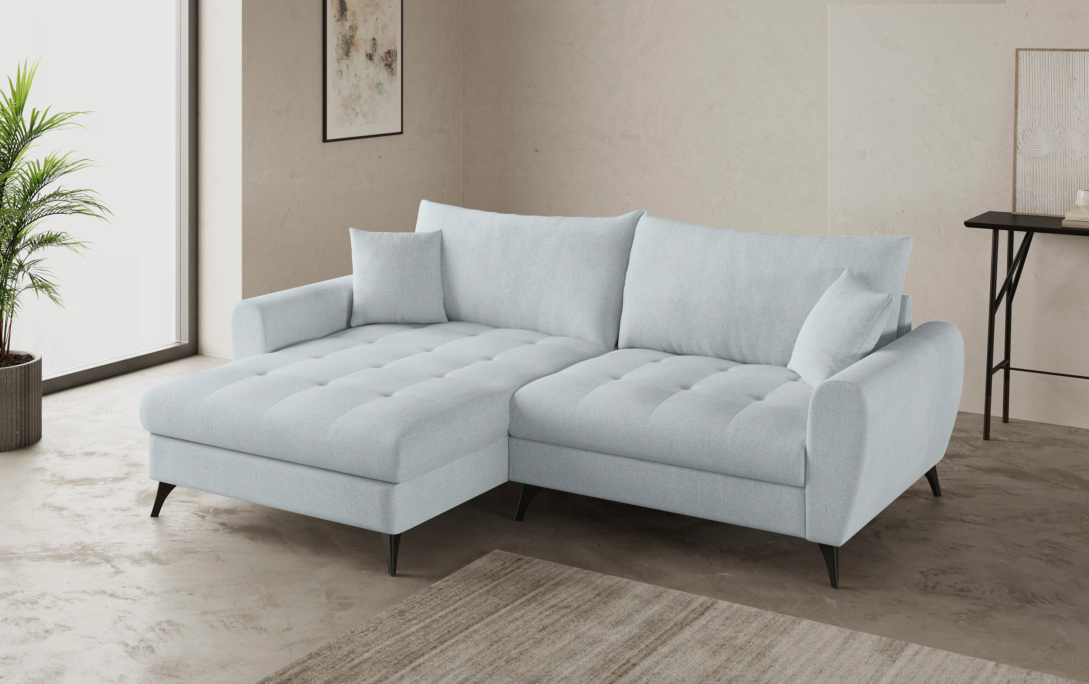 Mr. Couch Ecksofa "Blackburn II, L-Form", Mit Kaltschaumpolsterung bis 140 günstig online kaufen