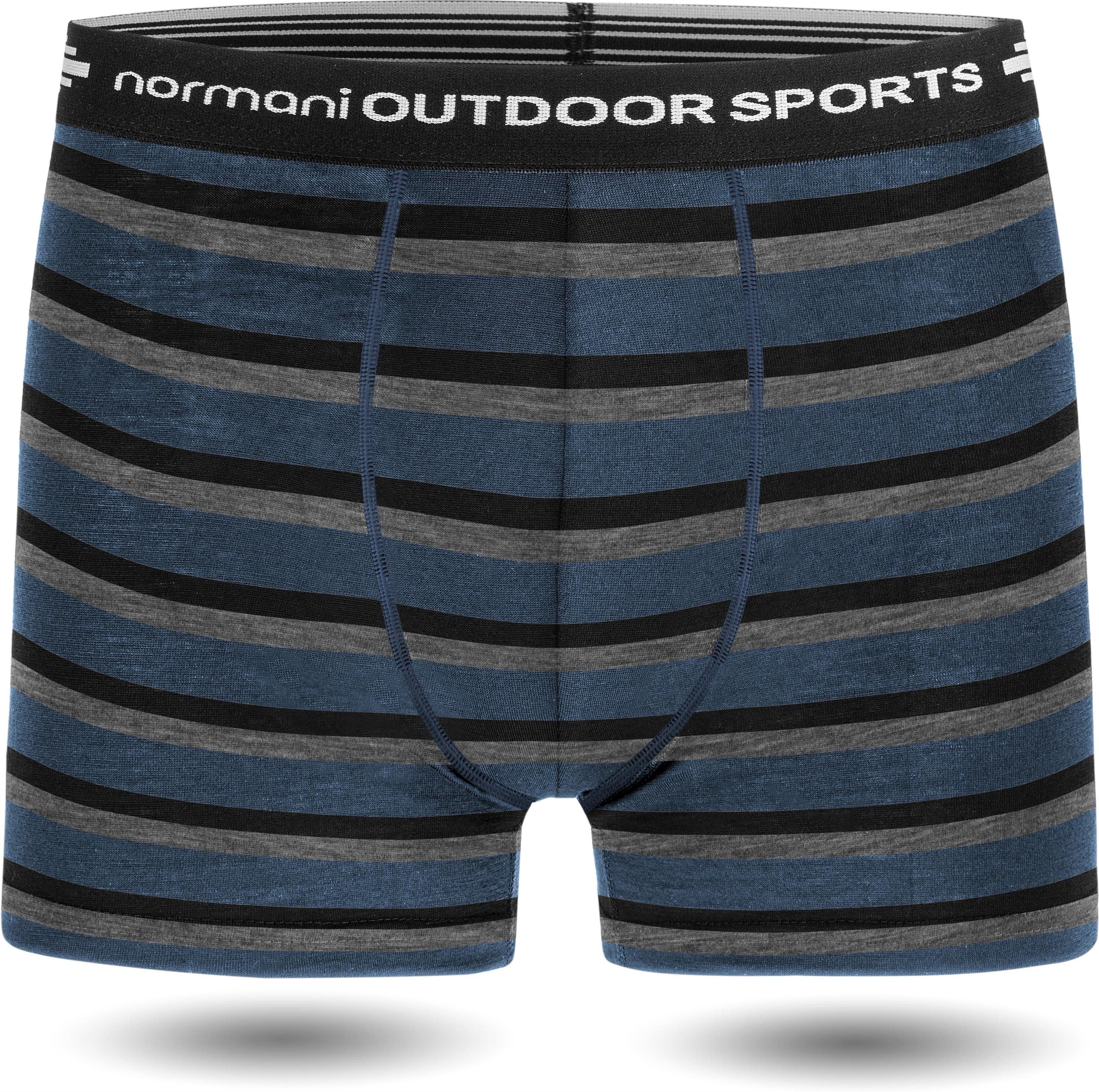 normani Retro Boxer 2er Pack Herren Merino Boxershorts Unterhose Sportunter günstig online kaufen