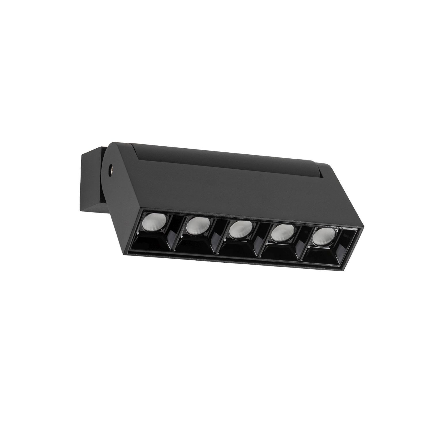 Licht-Erlebnisse Wandstrahler LAREGO, LED fest integriert, Neutralweiß, LED Aluminium 4000 K neutralweiß 600 lm verstellbar Schwarz länglich