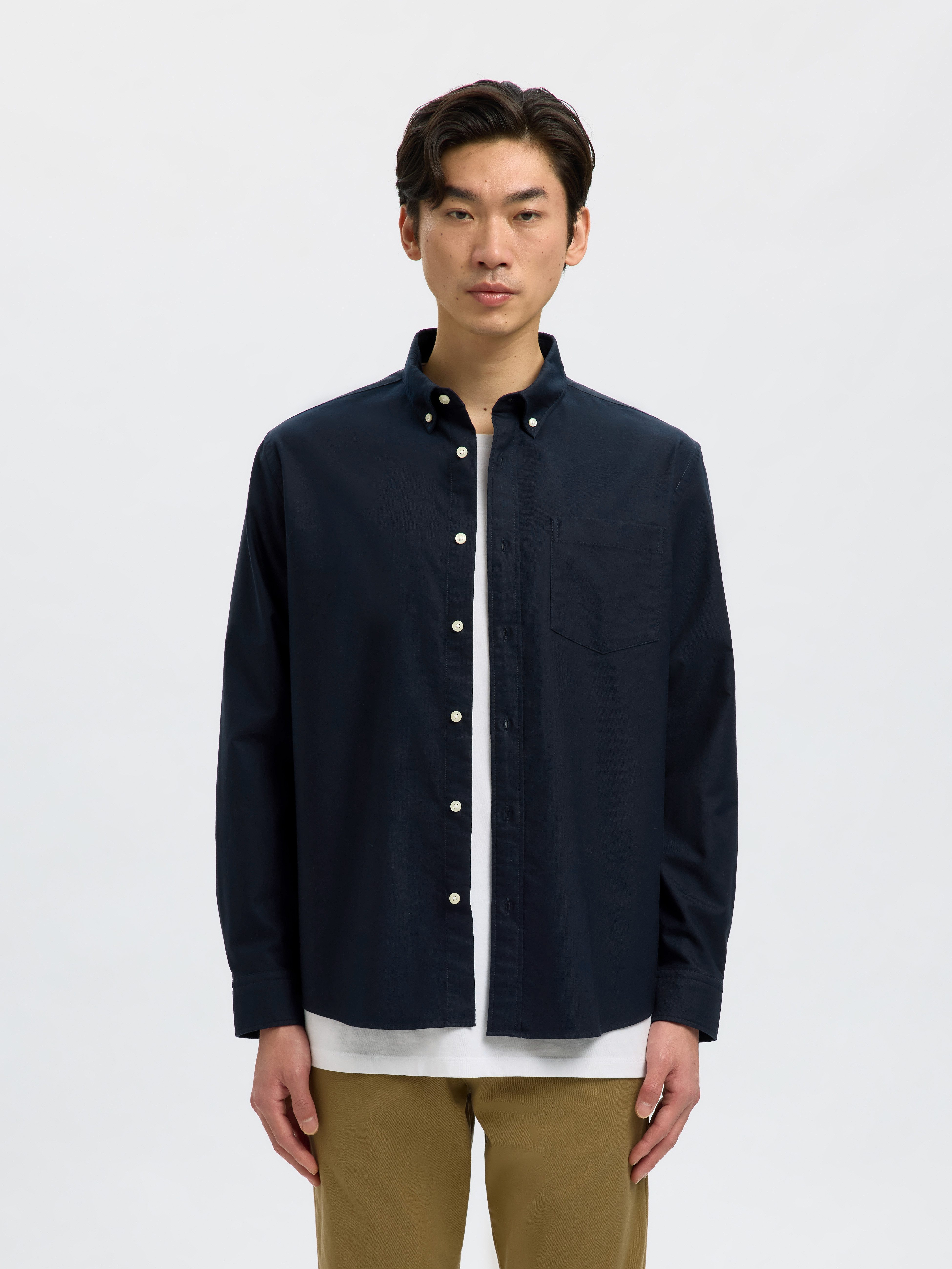 Langarmhemd SLHREGRICK-OX SHIRT LS NOOS
