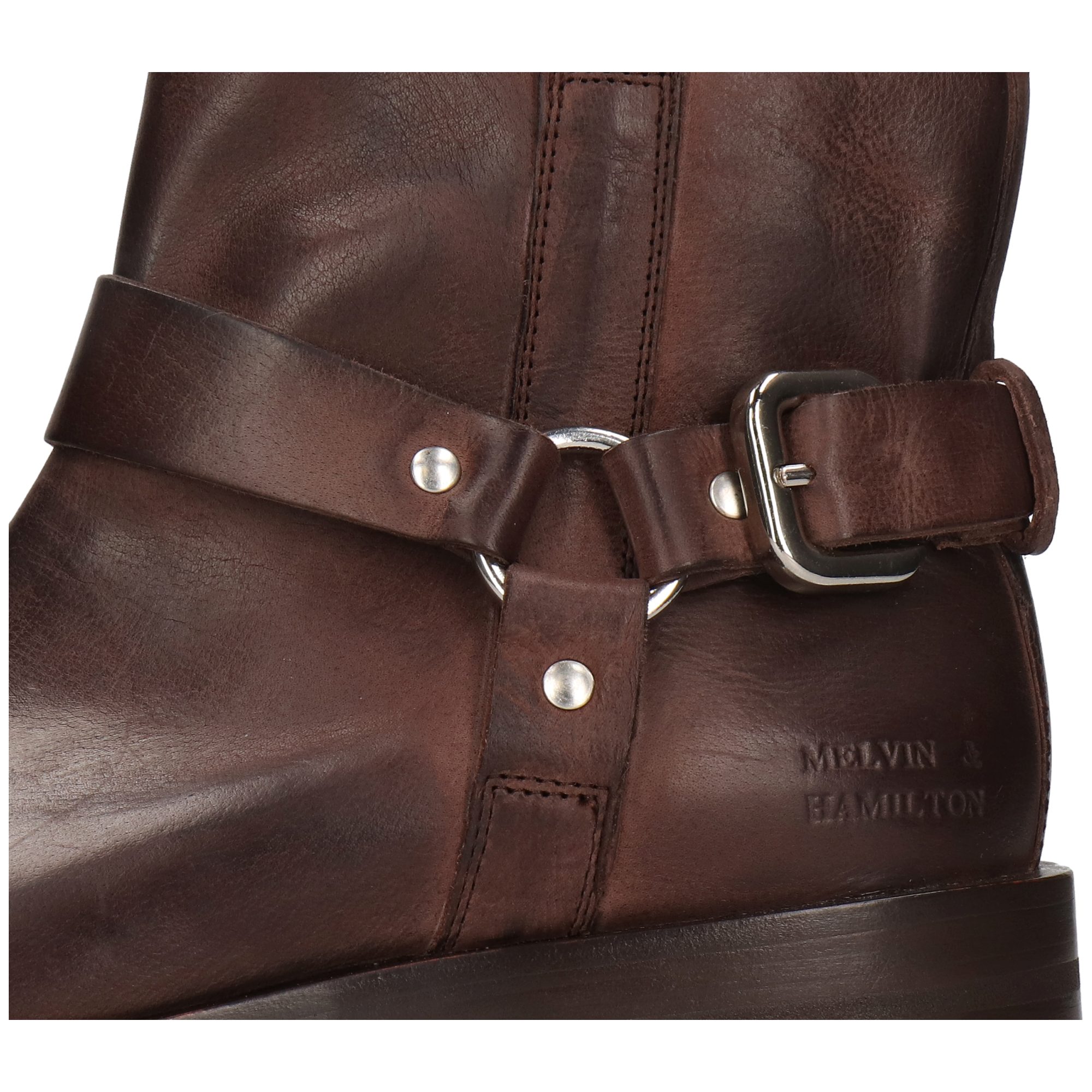 Melvin & Hamilton Sadie 2 Leder-Stiefeletten für Damen Stiefelette Flache Absätze, Echtes Leder, Vegetabile Gerbung