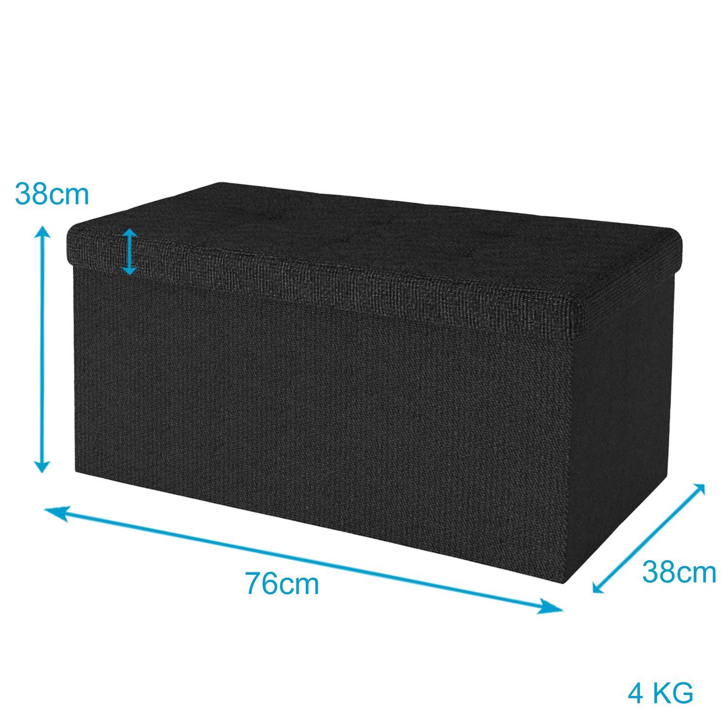 Intirilife Sitzhocker (Sitzwürfel mit Stauraum 76x38x38 günstig online kaufen