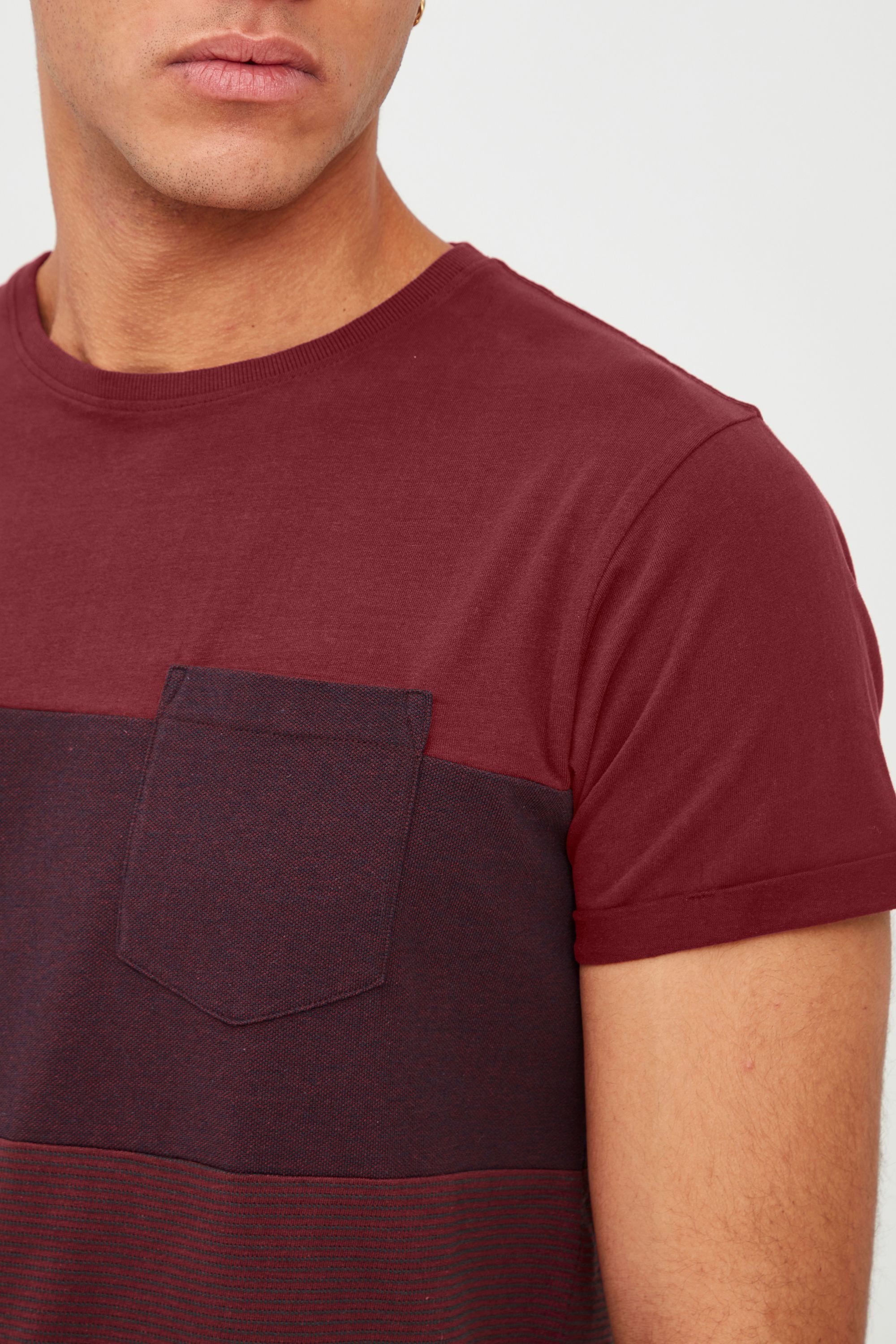 Indicode T-Shirt IDMorler T-Shirt im Colorblock-Look günstig online kaufen