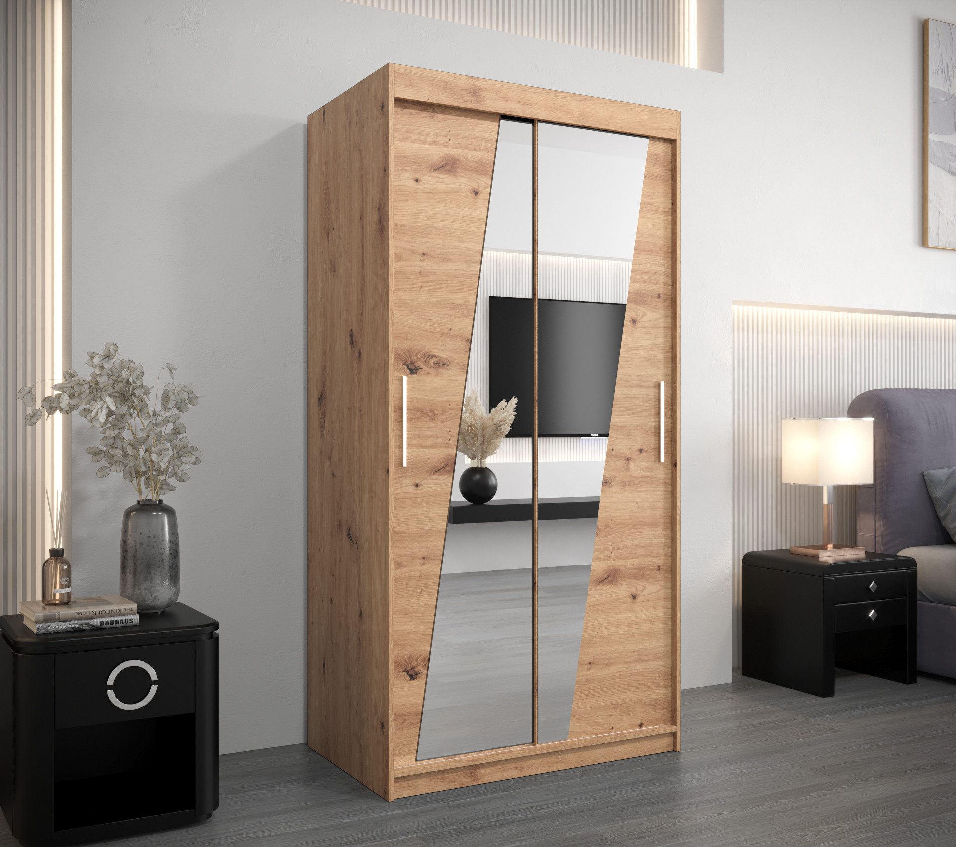 ABIKS MÖBEL Schwebetürenschrank RHOMB Schlafzimmerschrank - günstig online kaufen