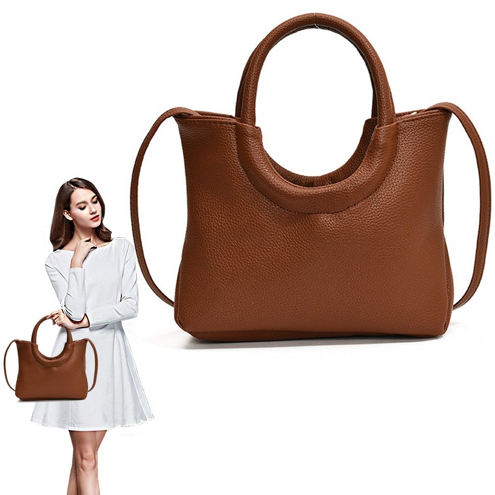 Henkeltasche Umhängetasche, tragbare Tasche oder Umhängetasche, weiches Leder