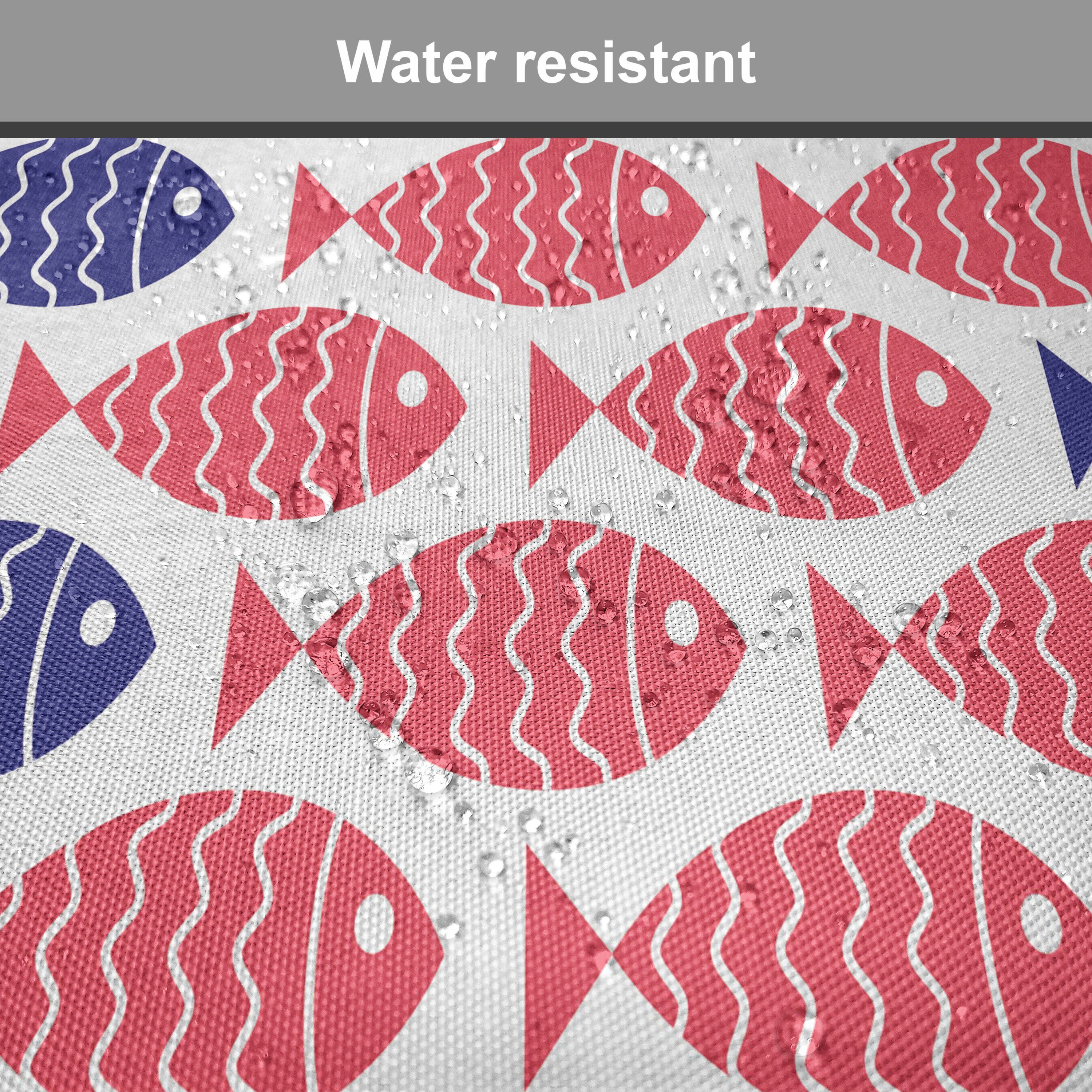 für Nautik-Fisch-Thema-Entwurf Küchensitze, mit Abakuhaus wasserfestes Dekoratives Fisch Kissen Stuhlkissen Riemen