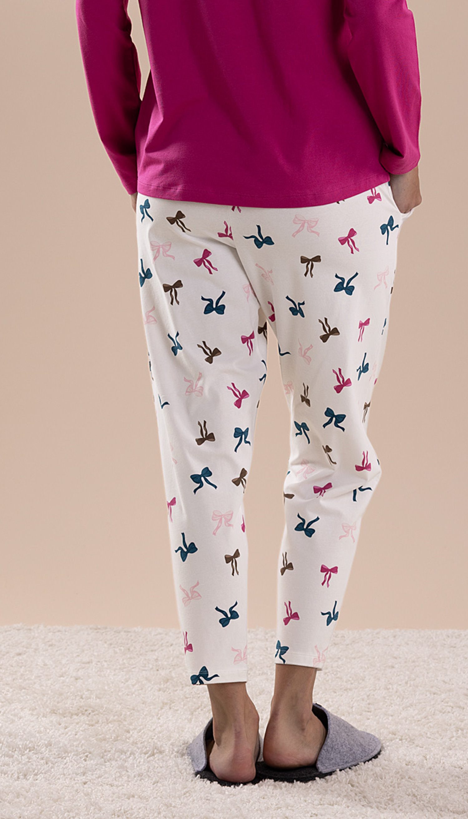 Nina Von C. Pyjamahose Damen 7/8 Schlafanzughose (1-tlg) Modisches Design