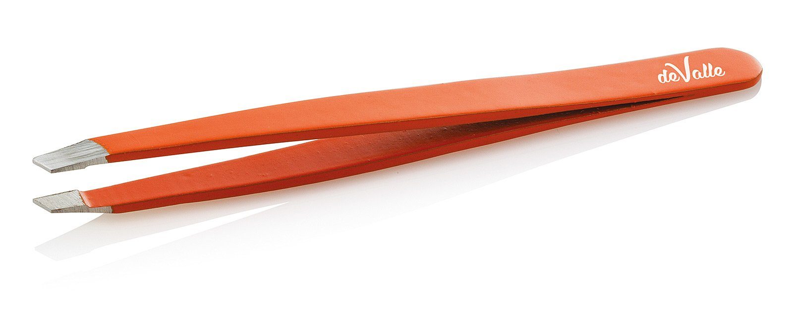Koskaderm Pinzette Augenbrauenpinzette, farbig, 9.5 cm, deValle Orange