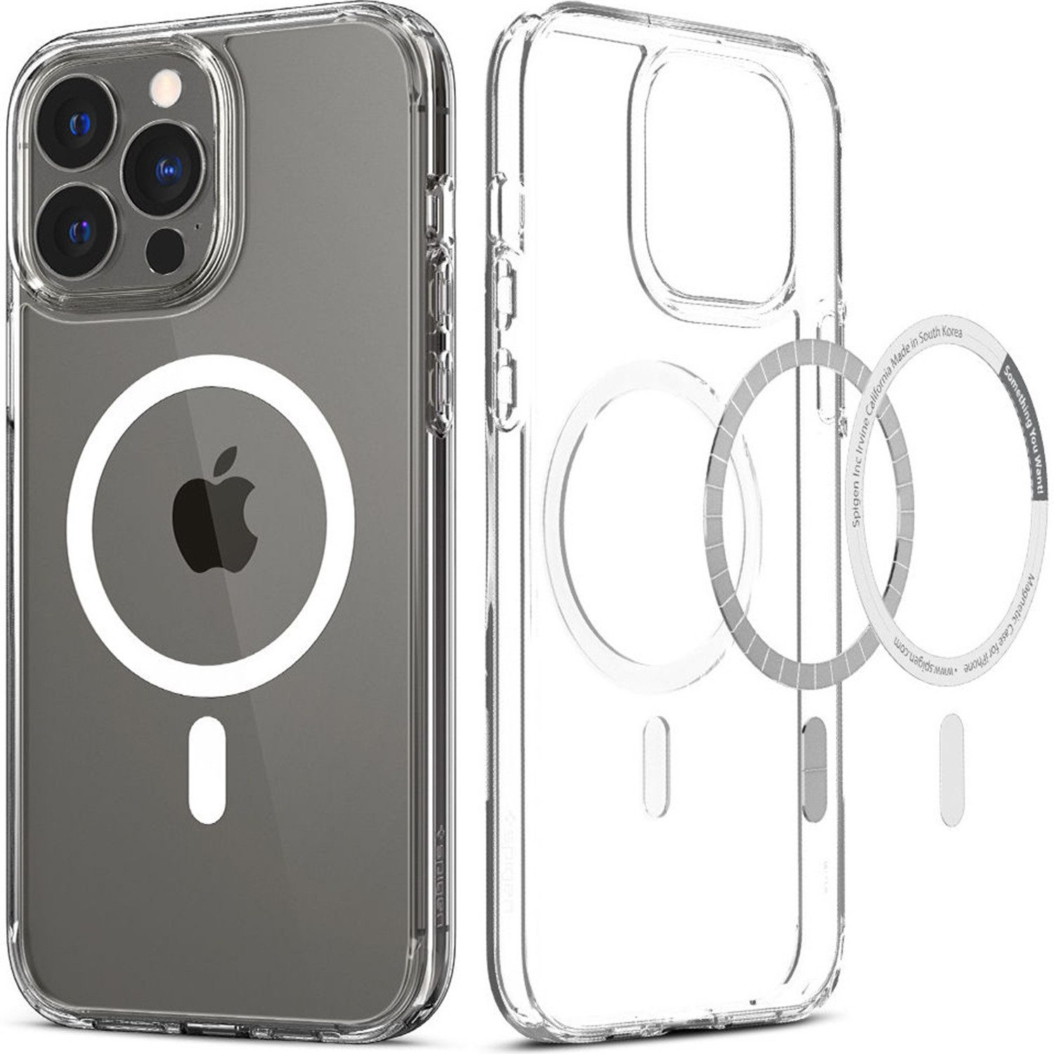 Spigen Backcover Spigen Ultra Hybrid Backcover MagSafe Apple iPhone 13 Pro Max - Crysta