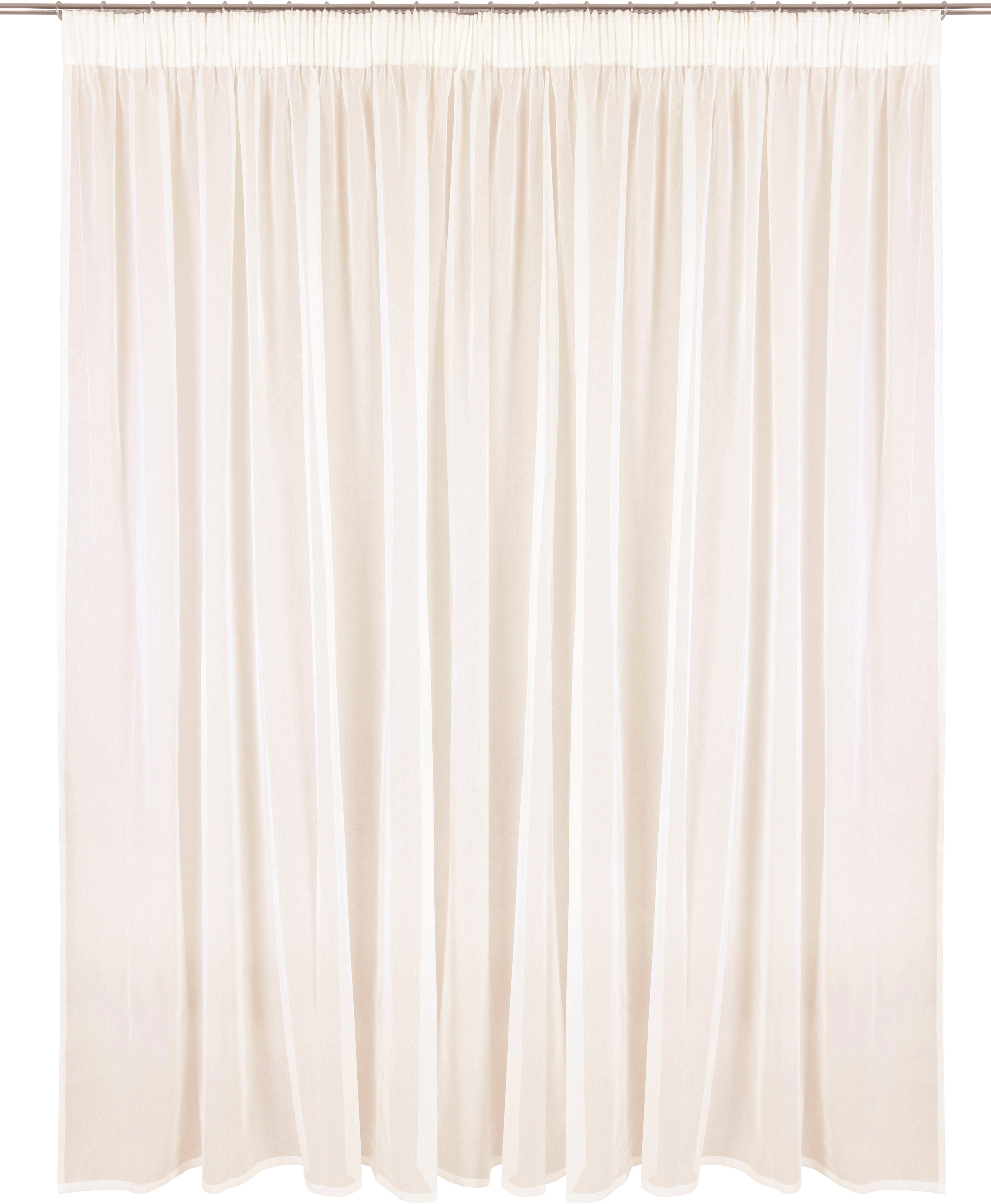 Gardine Dolly, my home, Multifunktionsband Transparent, transparent, (1 St), cream Gewebt, Polyester