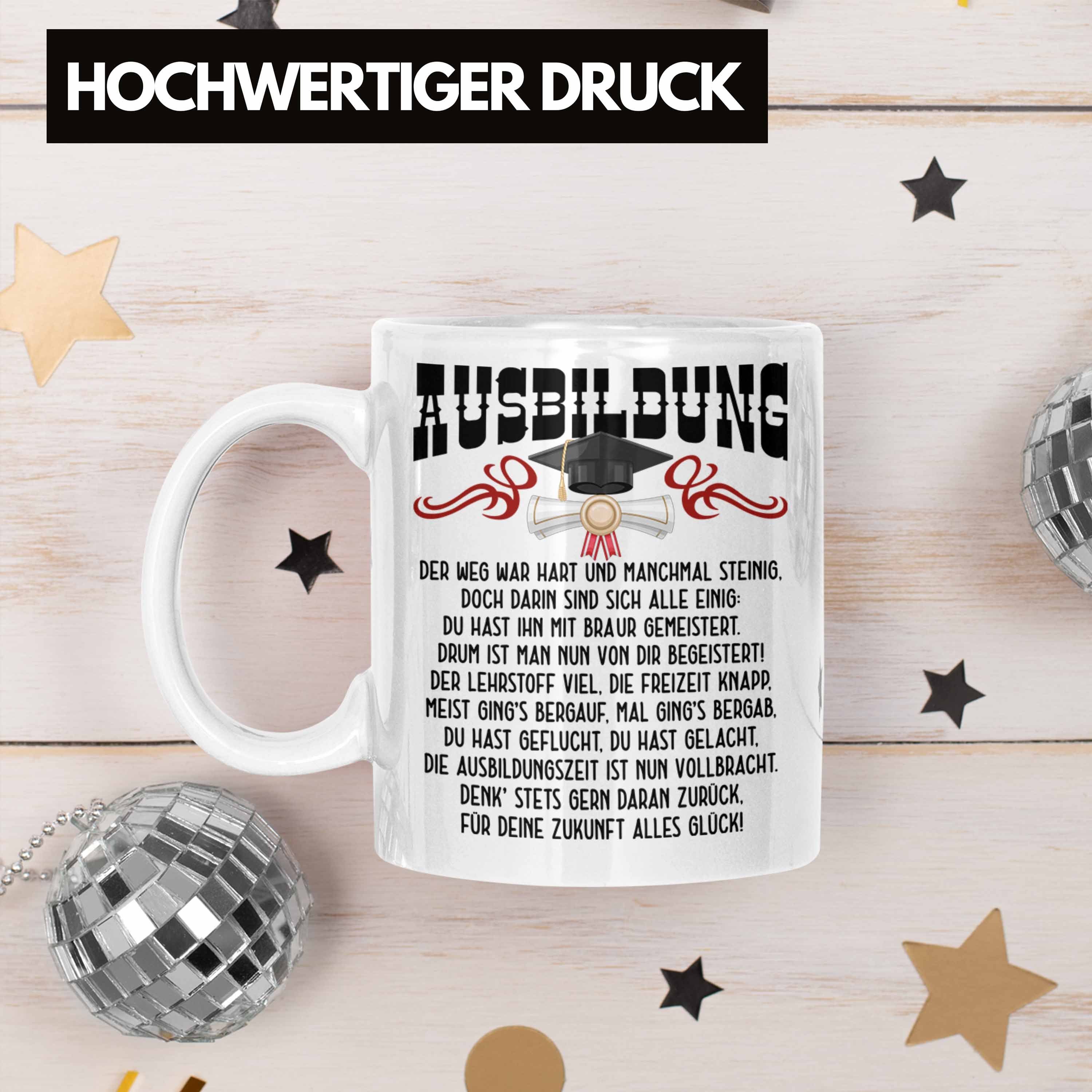 Tasse Ausbildung Trendation Ab Geschenkidee Bestandene Geschenk Tasse Weiss Prüfung Bestanden